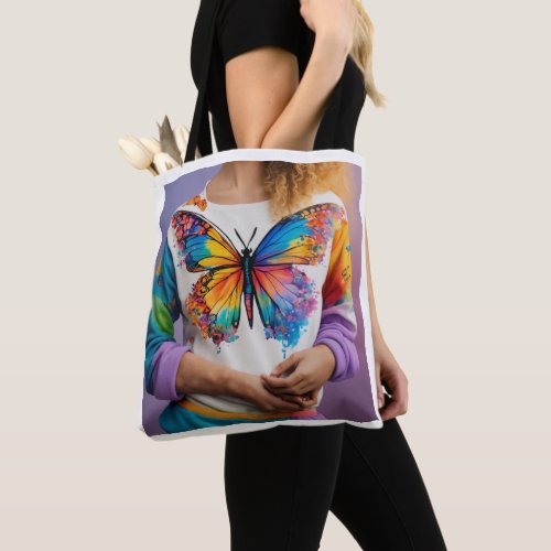 Blooming with Style Butterfly Tote Bags