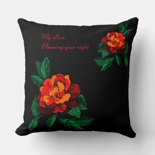 Blooming your night lumbar pillow