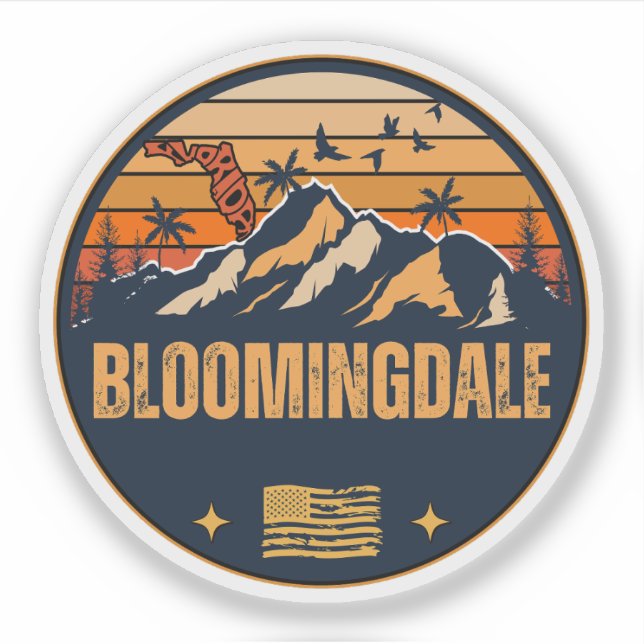 Bloomingdale, Florida  Sticker (Front)