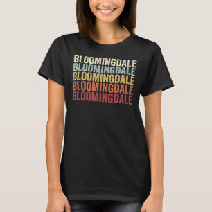 Bloomingdale Illinois Bloomingdale IL Retro Vintag T-Shirt