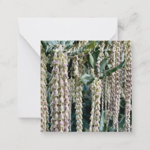Bloomings from California Silk Tassel Note Card