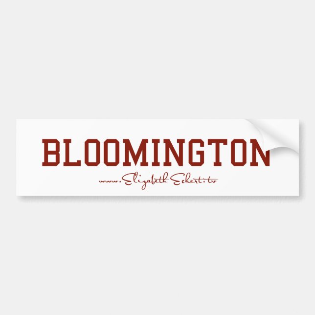 Bloomington Bumper Sticker (Front)