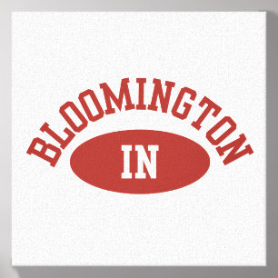 Bloomington Indiana College Canvas Art Tile