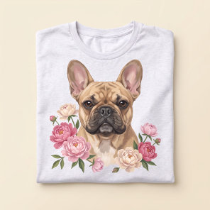 Bloompup Floral Gouache Pet Portrait Tri-Blend Shirt