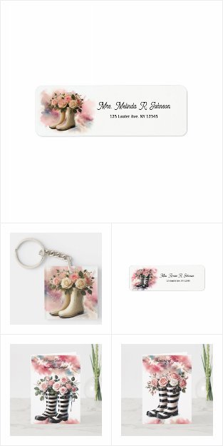Blooms and Boots Vintage Rustic Rose