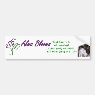 Blooms Banner Bumper Sticker