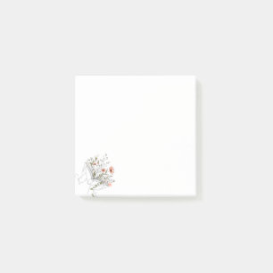 Blooms Book Botanical Line Art Post-it Notes