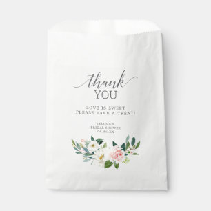 Blooms Bridal Shower Favor Bag Love is Sweet