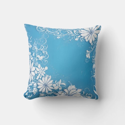 Blooms  Comfort Embrace Natures Beauty with Our Throw Pillow