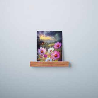 Blooms in Block: An Artistic Display Picture Ledge