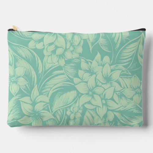 Blooms in Green Accessory Pouch