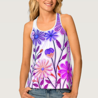 Blooms in Paper & Thread: 3D Quilled Wildflower Tank Top