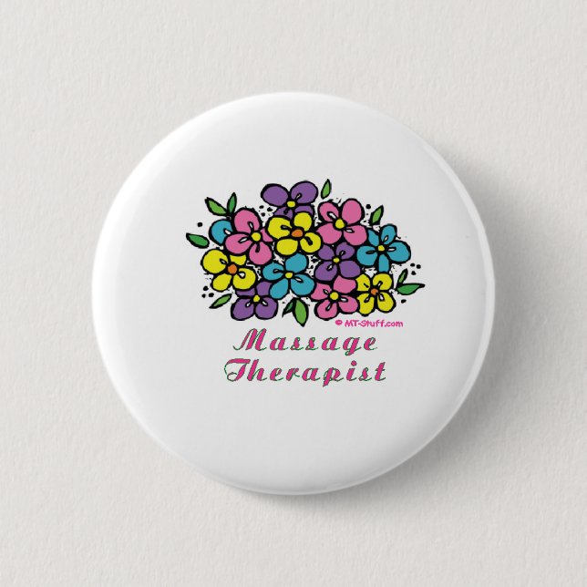Blooms M Therapist Button (Front)