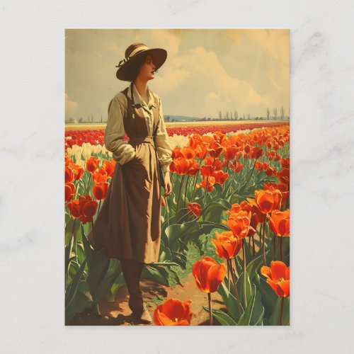 Blooms of Grace Vintage Tulip Beauty Postcard