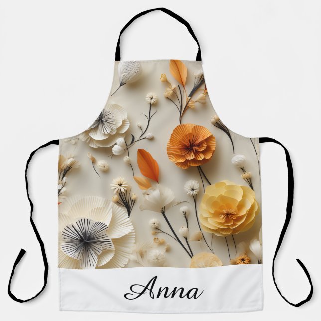 Blooms of Inspiration: Personalized Apron (Front)