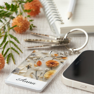Blooms of Inspiration: Personalized Keychain