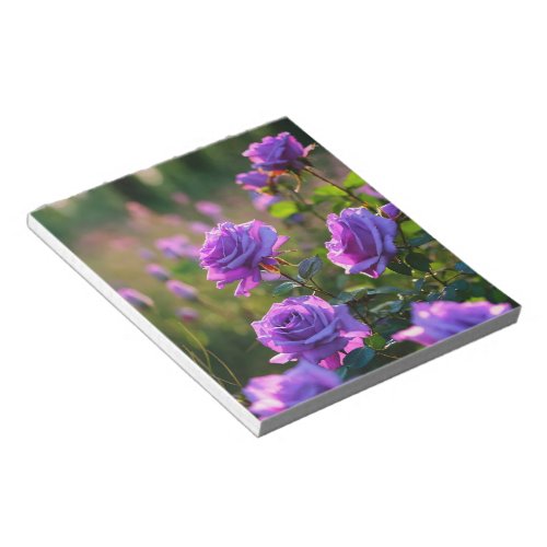 Blooms of Inspiration The Rose_Adorned Notebook Notepad