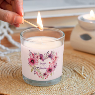 Blooms of Love   Custom Names   Valentine's Day Scented Candle