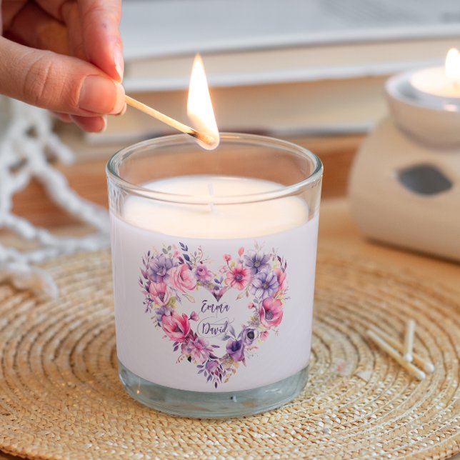 Blooms of Love | Custom Names | Valentine's Day Scented Candle (Creator Uploaded)