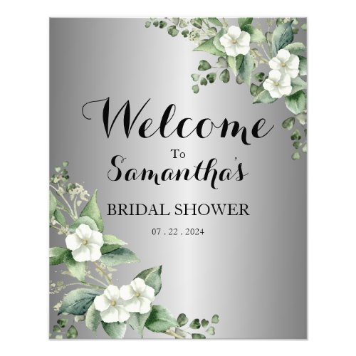 Blooms of Love Welcome to the Bridal Shower Photo Print