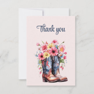 Blooms of Prairie: Vintage Dusty Pink Note Card