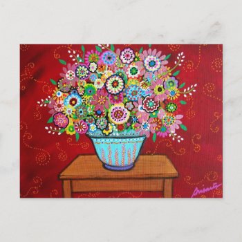 Blooms Postcard by prisarts at Zazzle