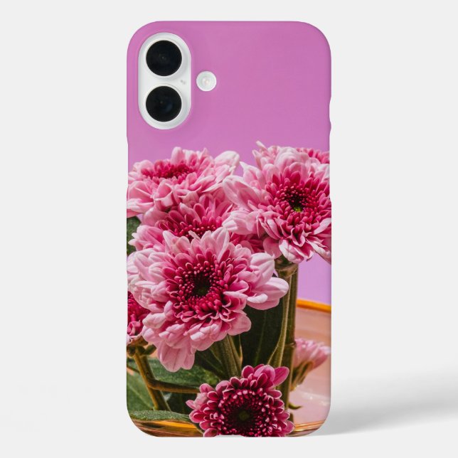 Bloomshell iPhone 16 Plus Case – Floral Elegance (Back)