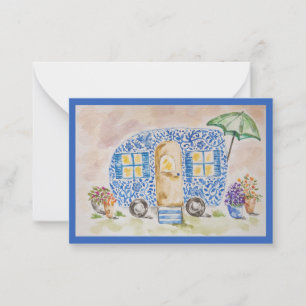 Bloomside Getaway Flat Note Card