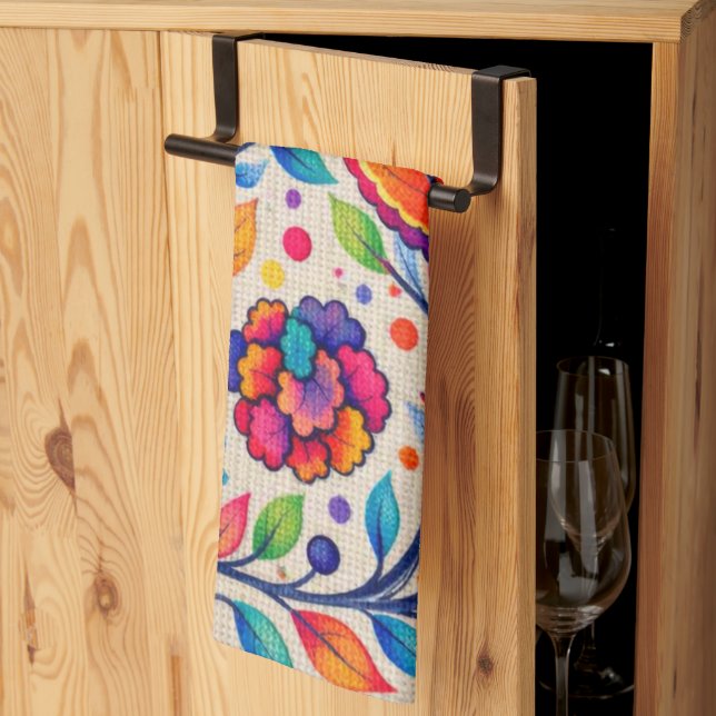 Bloomwave Tapestry Kitchen Towel (Thirds Fold)