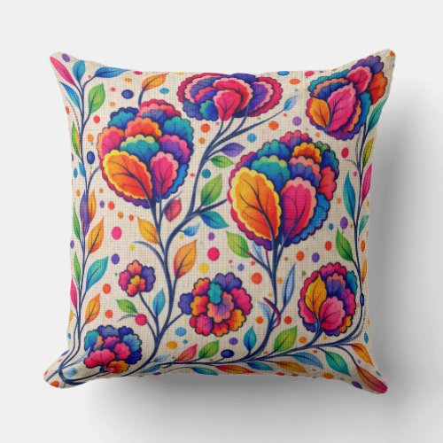 Bloomwave Tapestry Throw Pillow