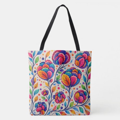 Bloomwave Tapestry Tote Bag
