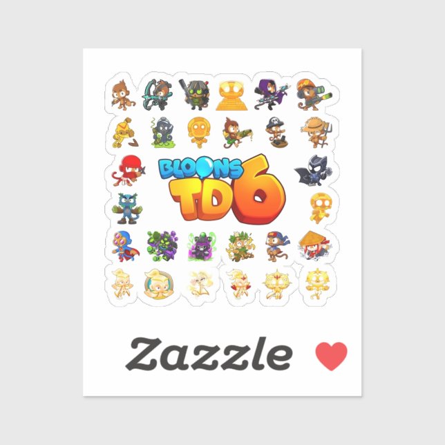 bloons td 6 sticker (Sheet)