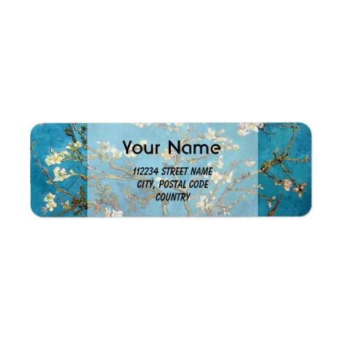 Blossom Almond Tree  Vincent van Gogh Label