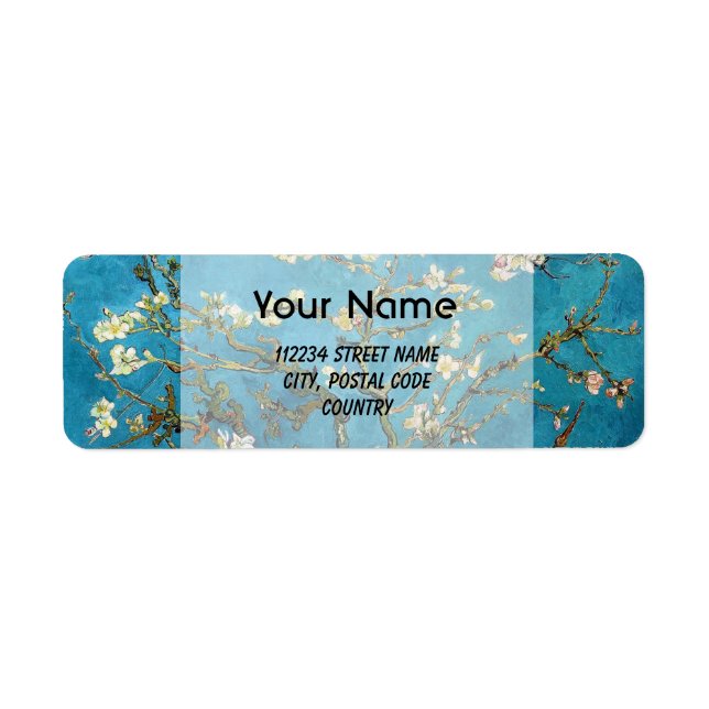 Blossom Almond Tree,  Vincent van Gogh. Label (Front)