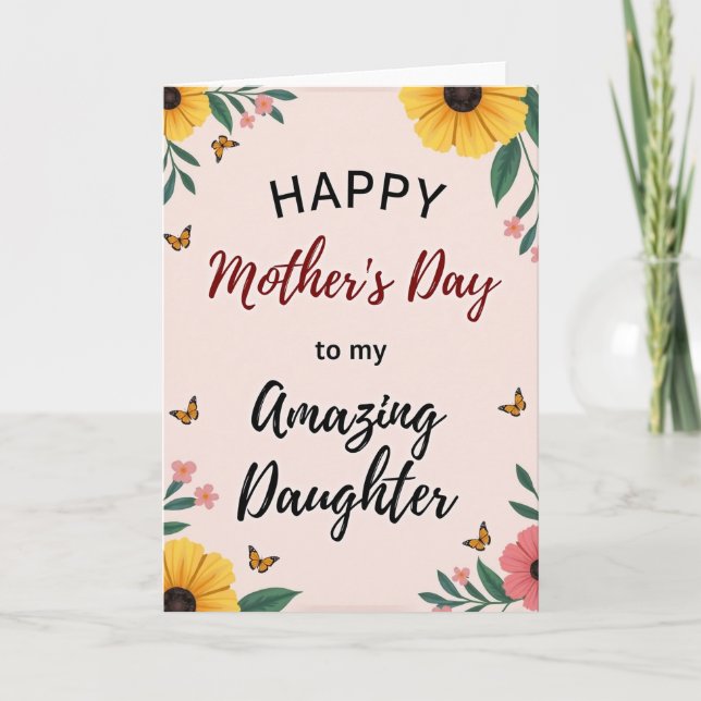 Blossom Amazing Daughter Card (Front)