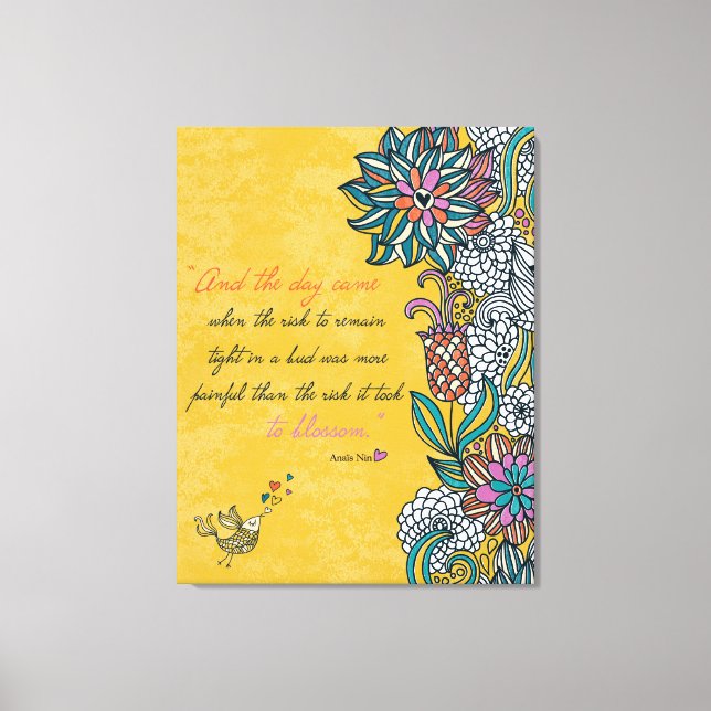 Blossom - Anais Nin Canvas (Front)