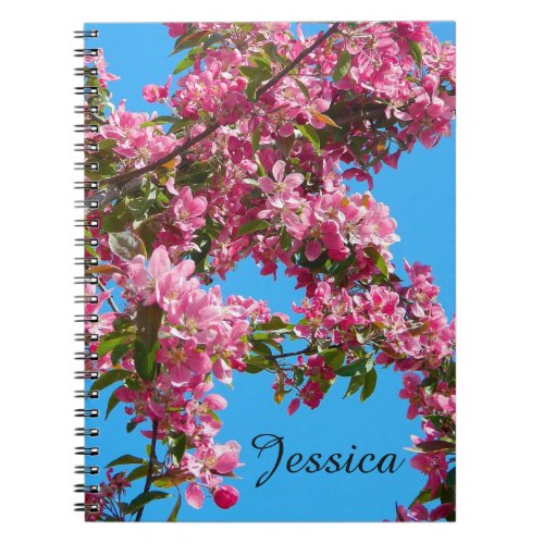 Blossom and Blue Sky Personalised Notebook