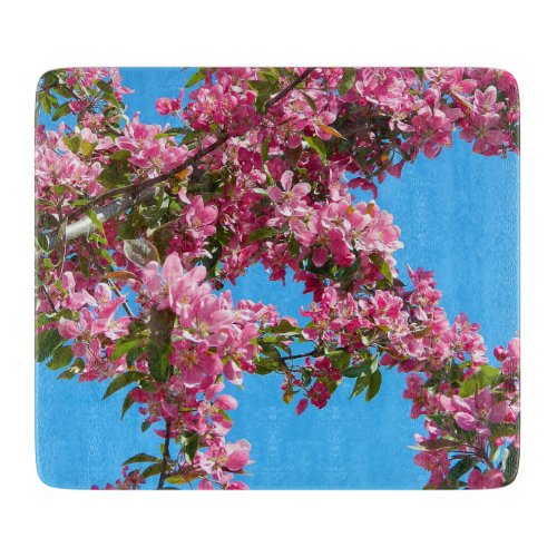 Blossom and Blue Sky Photo Cutting Board