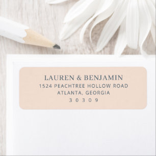 Blossom and Vow Wedding Label