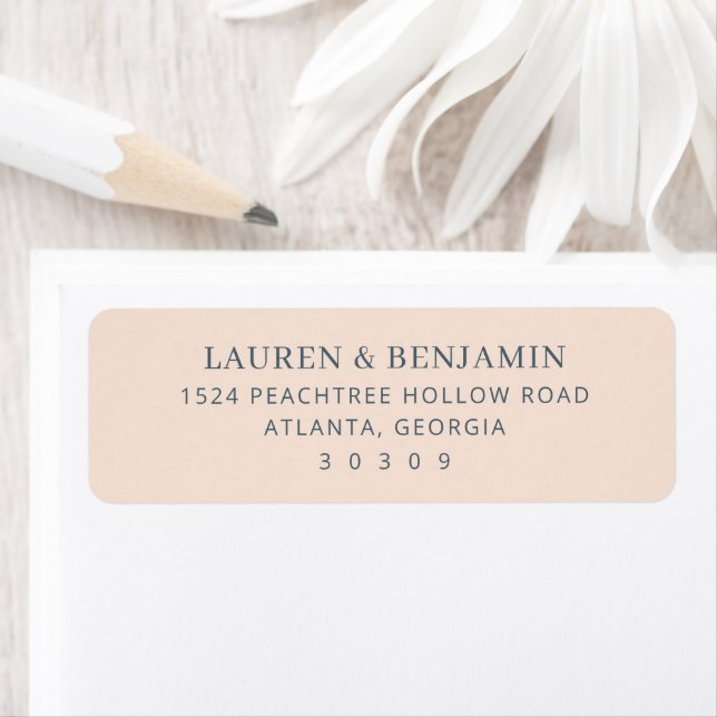 Blossom and Vow Wedding Label (Insitu)