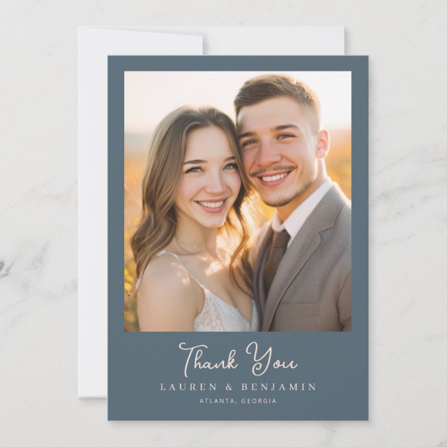 Blossom and Vow Wedding Thank You Card (Front)