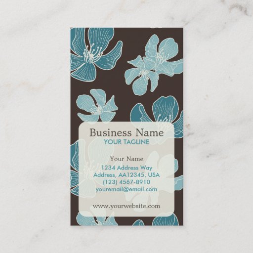 Customizable Blossom Appointment Business Card