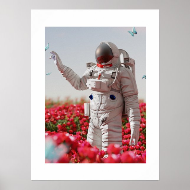 Blossom & Astronaut Poster (Front)