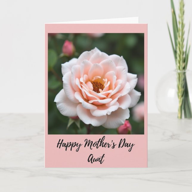 Blossom Aunt Mothers Card (Front)