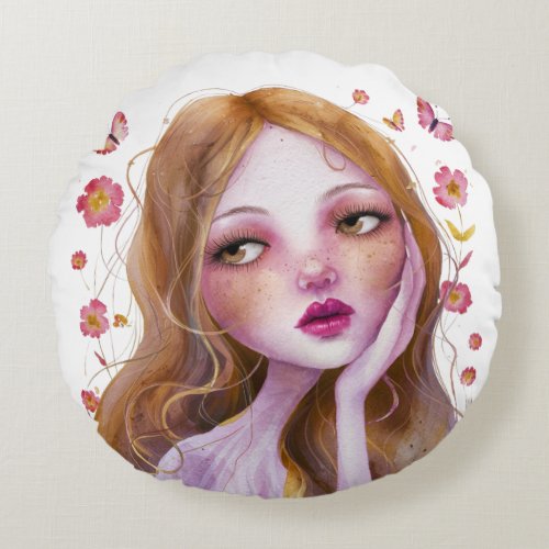 Blossom Beauty 3 Round Pillow