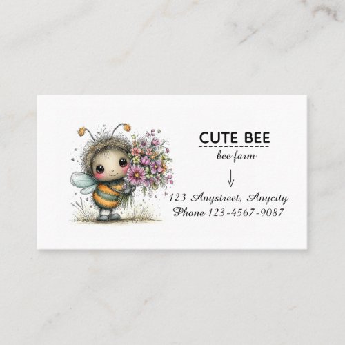 Blossom Bee Buddy Business Card