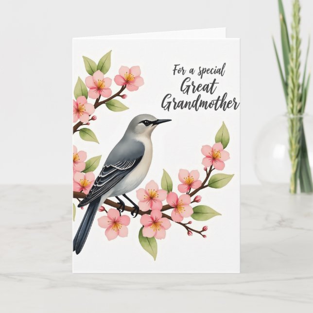 Blossom Bird Mothers Love Card (Front)