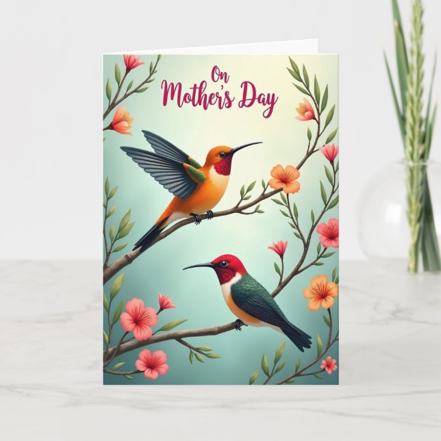Blossom Birds Mothers Day Card (Front)