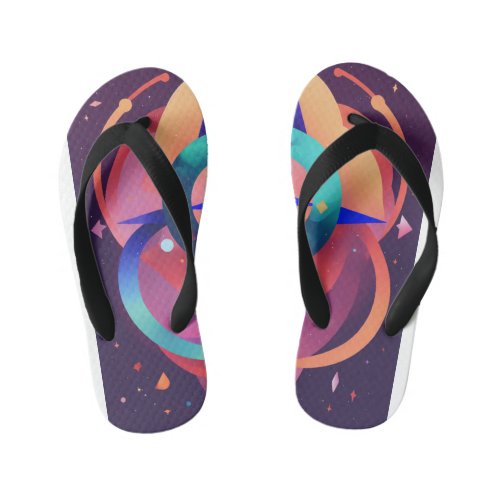 Blossom Bliss Floral Design Footwear _ Step into  Kids Flip Flops