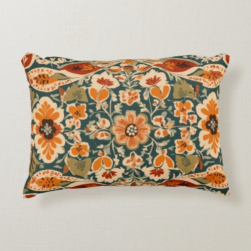 Blossom Bliss_Luxurious floral print cushion 